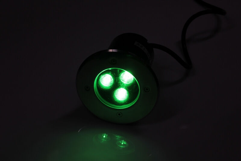 G-MD106-G грунтовой LED-свет зеленый D120, 3W, 12V FLESI-NEON