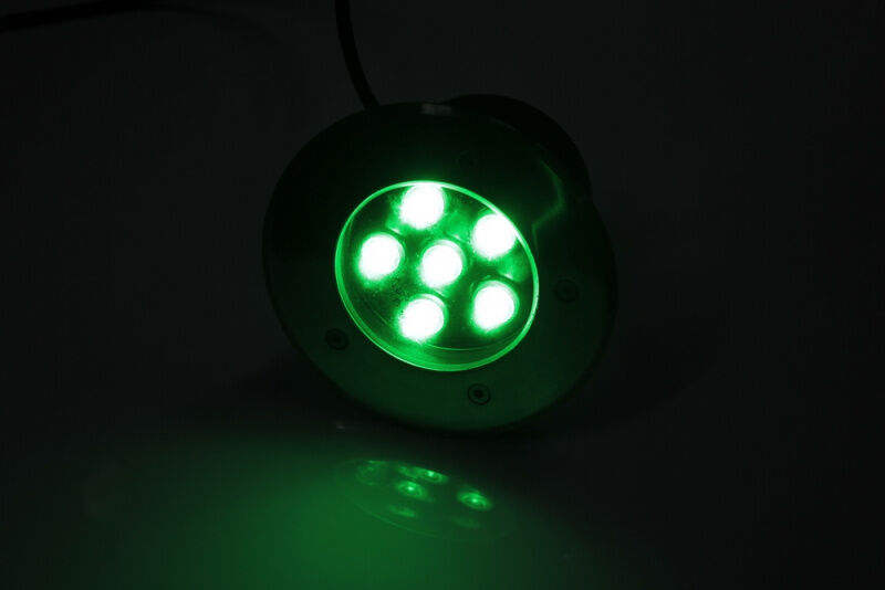G-MD100-G грунтовой LED-свет зеленый D150, 6W, 12V FLESI-NEON