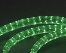 LED-CUFL-3W-100M-220V-1.67CM-G, светодиодная гирлянда дюралайт зеленая, чейзинг, 100м, D 11*20cm, интервал 1.67cm, 220V,