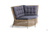 Бергамо, плетеный круглый диванный модуль #5