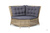 Бергамо, плетеный круглый диванный модуль #12