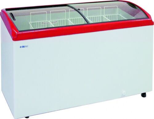 ЛАРЬ морозильный CF 400 C ЛВН-400Г красный (5 корзин)