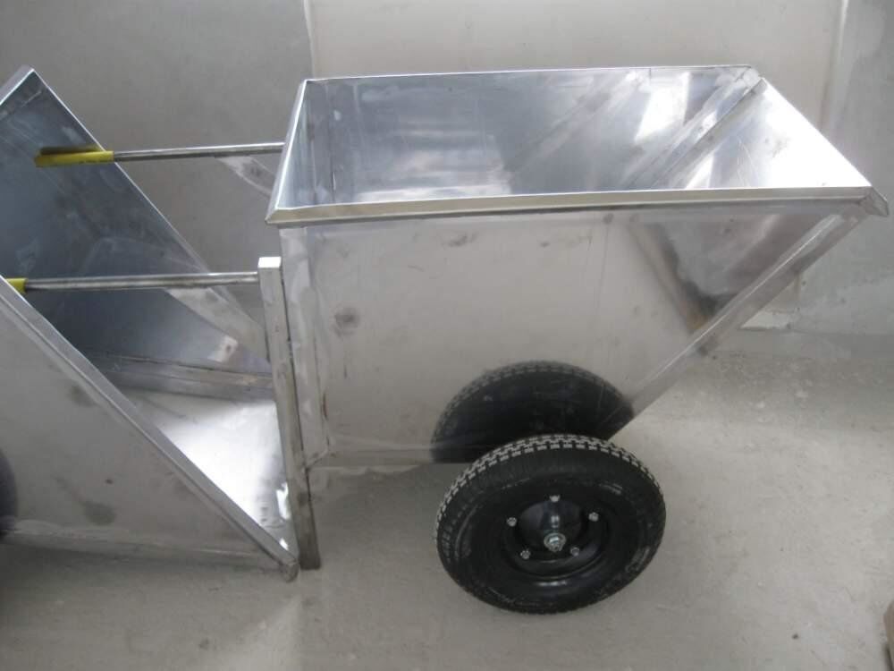 Тележка ковшовая (рикша 250 л) (AISI 430)