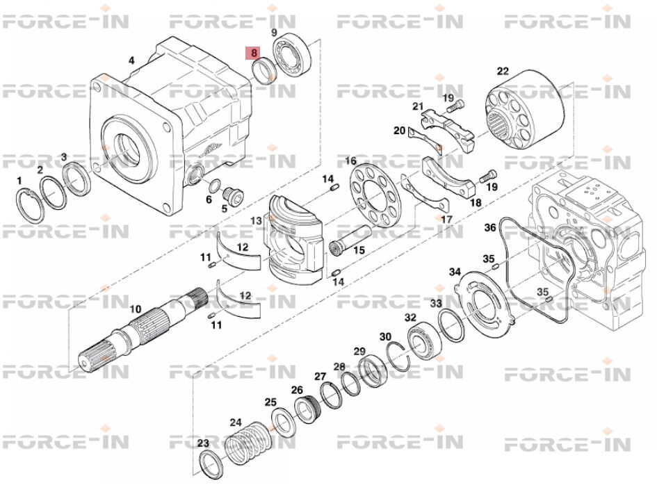 2373230500 Втулка вала под манжету LINDE HYDRAULICS, цена в ...