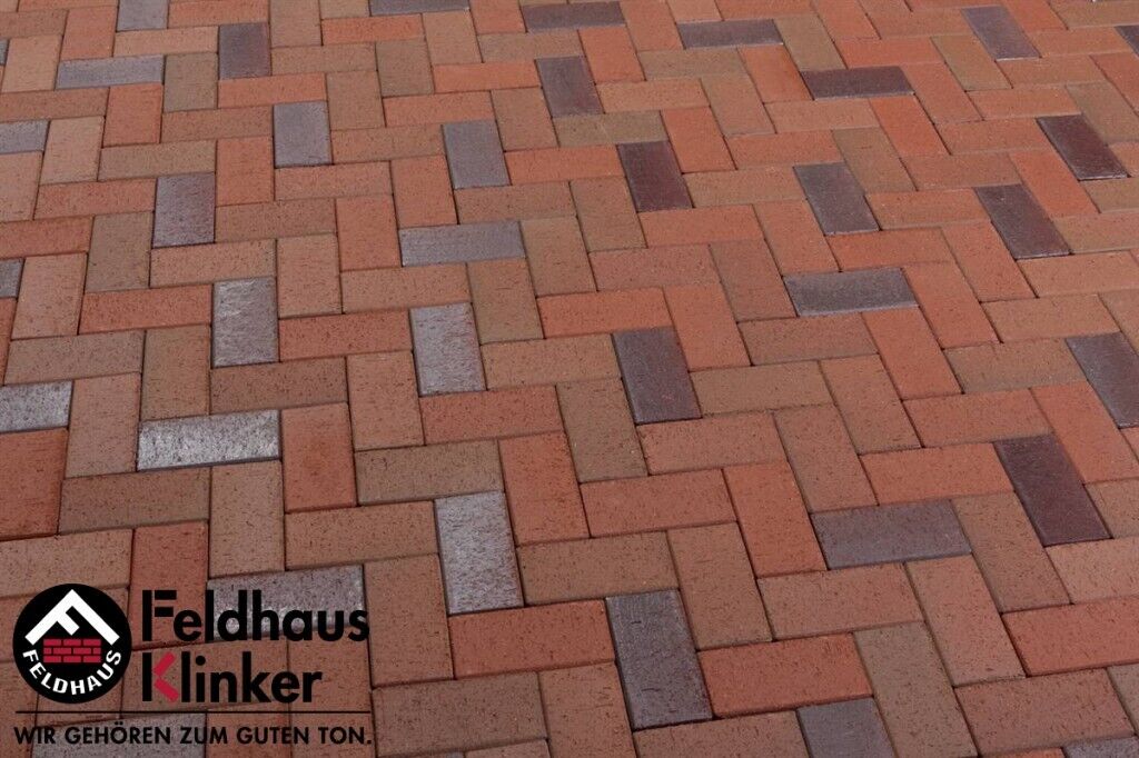 Тротуарная плитка Feldhaus Klinker с фасками 200x100x52 Gala alea
