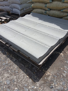 Лоток водоотводный бетонный ливневый (водосток) 500х200х60 мм овальный #1