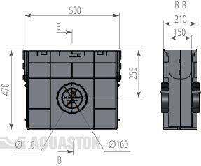 Пескоуловитель пластиковый ПП NORMA DN150