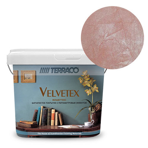 Перламутровая краска Terraco Velvetex VA-140, ведро 5 кг, бархатистый финиш