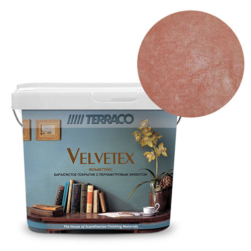 Перламутровая краска Terraco Velvetex VA-160, ведро 5 кг, бархатистый финиш