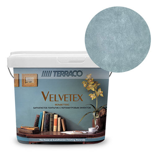 Перламутровая краска Terraco Velvetex VD-400, ведро 5 кг, бархатистый финиш