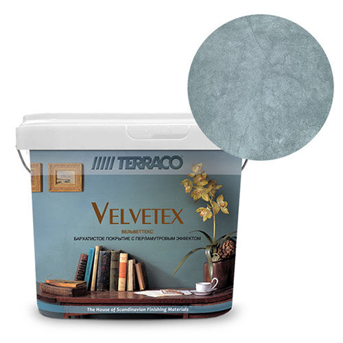 Перламутровая краска Terraco Velvetex VD-420, ведро 5 кг, бархатистый финиш