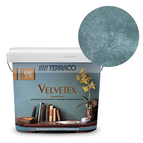 Перламутровая краска Terraco Velvetex VD-460, ведро 5 кг, бархатистый финиш