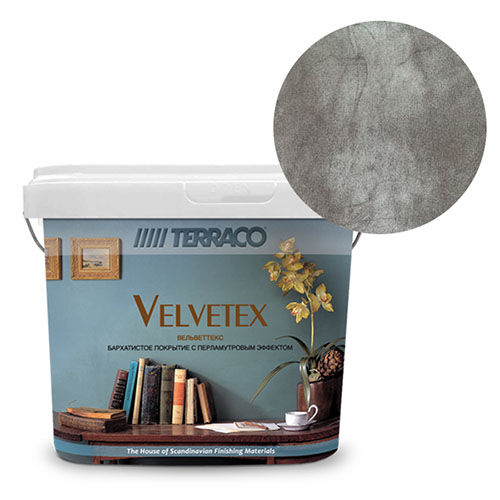 Перламутровая краска Terraco Velvetex VE-520, ведро 5 кг, бархатистый финиш