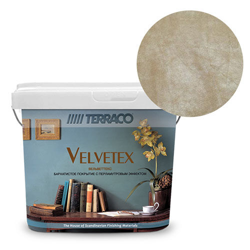 Перламутровая краска Terraco Velvetex VE-560, ведро 5 кг, бархатистый финиш