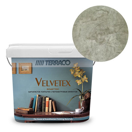 Перламутровая краска Terraco Velvetex VE-580, ведро 5 кг, бархатистый финиш