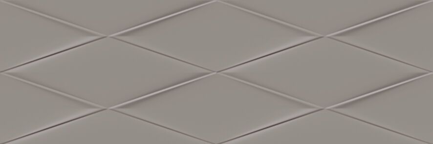 Керамическая плитка Керамин Cersanit Vegas Настенная плитка рельеф серый (VGU092) 25x75