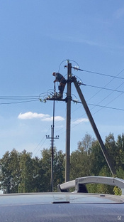 Установка бетонных опор лэп