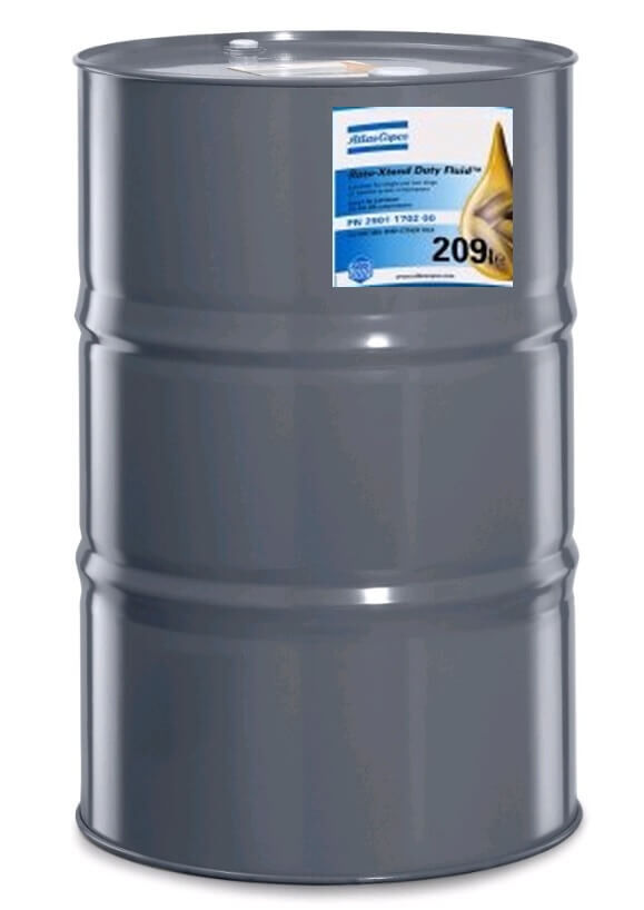Компрессорное масло синтетическое Atlas Copco Roto-Xtend Duty Fluid- 209л, 2901 1702 00 ATLAS COPCO
