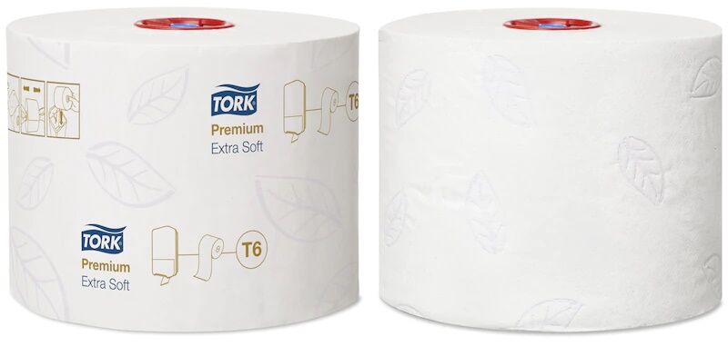 127510 Tork туалетная бумага Mid-size в миди-рулонах ультрамягкая, система Т6, белый
