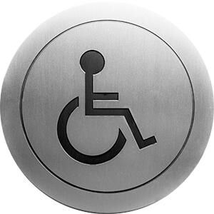 NOFER 16724.2.S Табличка на дверь "Туалет для инвалидов"