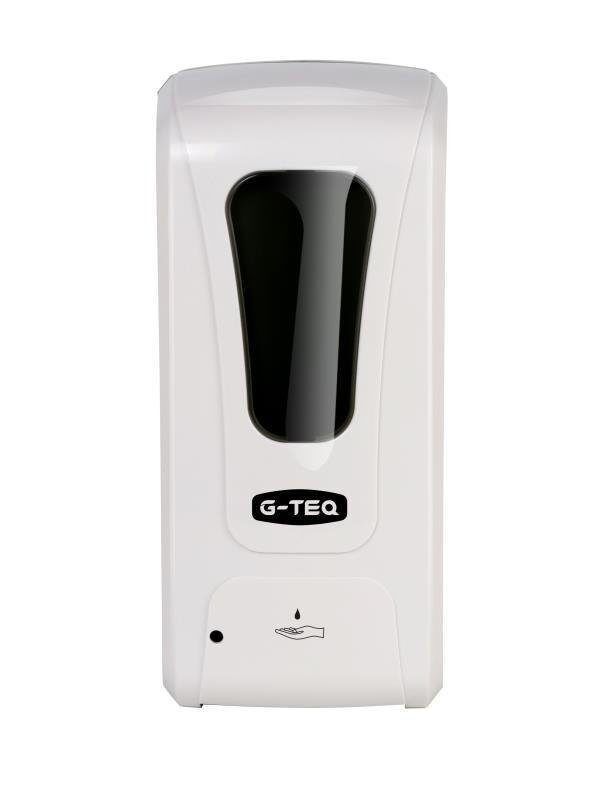 G-teq 8677 Auto Дозатор автоматический для дезинфицирующих средств, пластик белый, 1 л