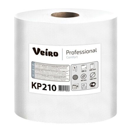 Veiro Professional Comfort KP210 Полотенца бумажные однослойные в рулоне с центральной вытяж. 60x190