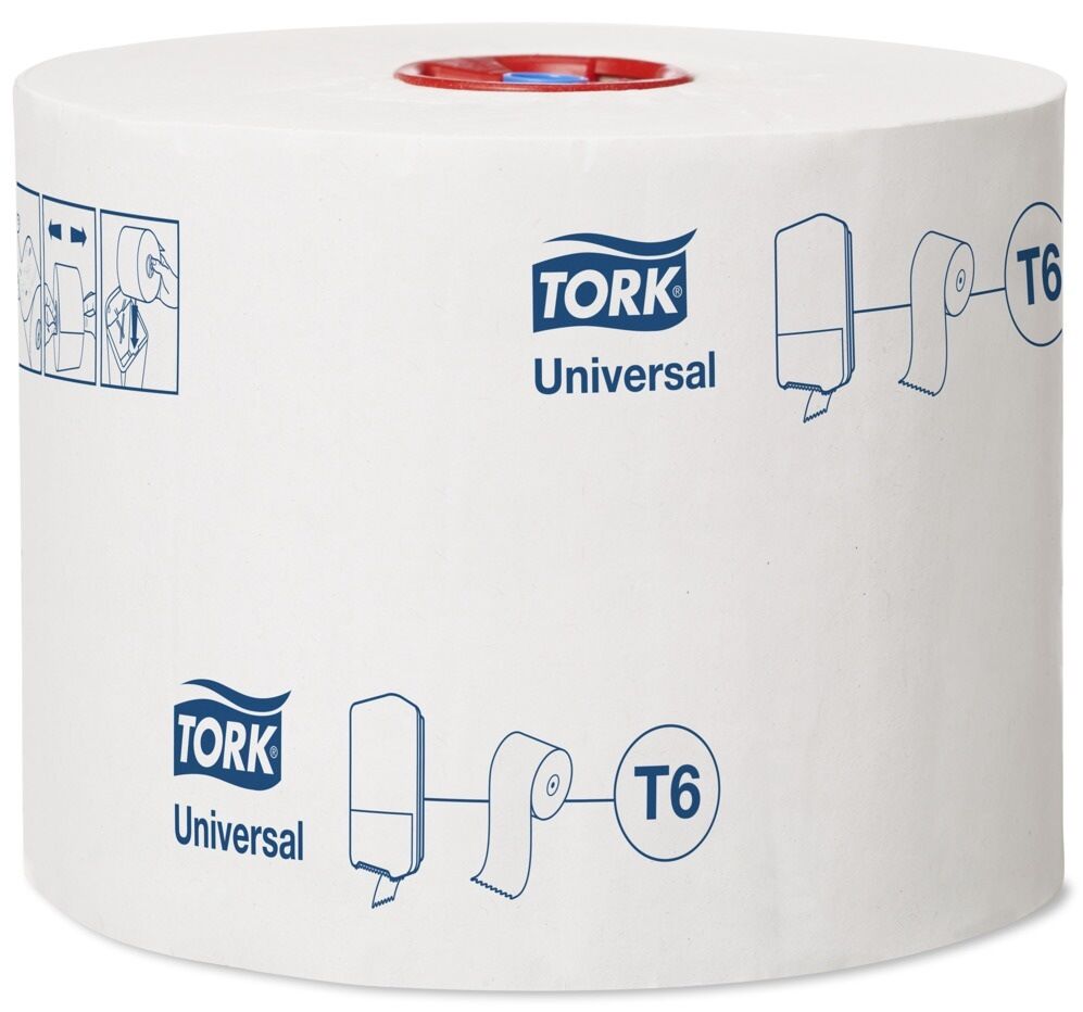 127540 Tork Universal туалетная бумага однослойная в средних рулонах 35x132 мм