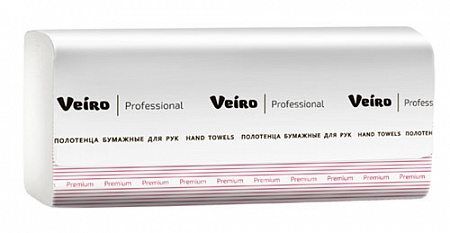 Veiro Professional Premium KZ312 двухслойные листовые полотенца Z-сложения