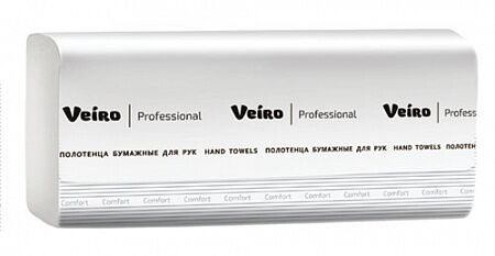 Veiro Professional Comfort KV210 Однослойные листовые полотенца V-сложения