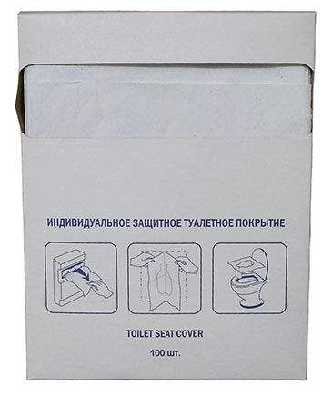 Teres T-0500 Гигиенические покрытия туалетные однослойные 1/4 сложение