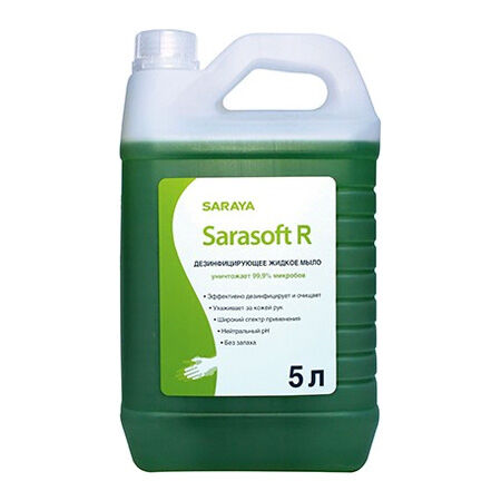 SARAYA Sarasoft R жидкое дезинфицирующее мыло, 5 л