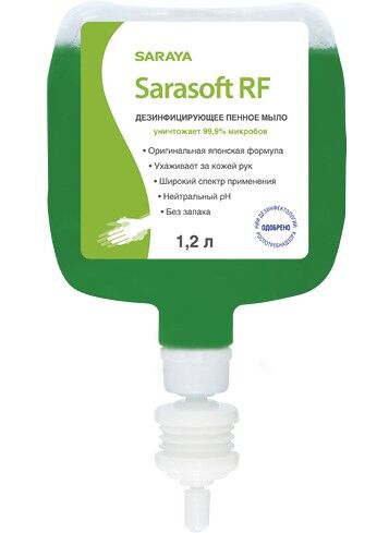SARAYA Sarasoft RF Дезинфиц. средство (пенное мыло) для GUD-1000, флакон 1 л.