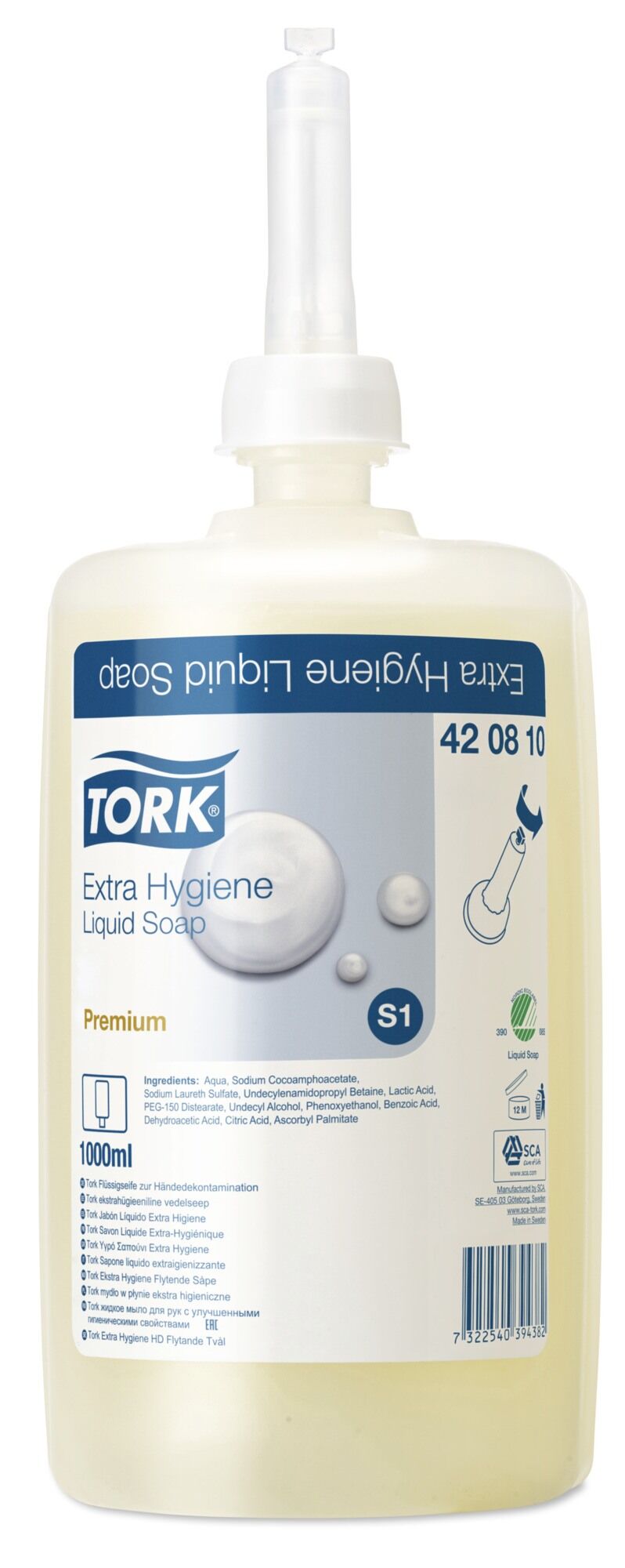 420810 Tork Premium жидкое мыло для рук с улучшенными гигиеническими свойствами