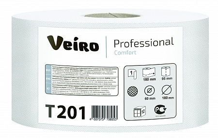 Veiro Professional Comfort T201 Туалетная бумага в средних рулонах