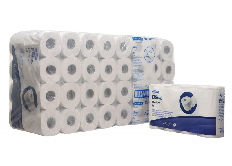 Kimberly-Clark 8442 KLEENEX Двухслойная туалетная бумага в стандартных рулонах с тиснением KLEENEX
