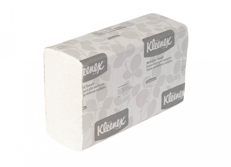 Kimberly-Clark 1890 KLEENEX MultiFold Листовые бумажные полотенца однослойные Z-сложения
