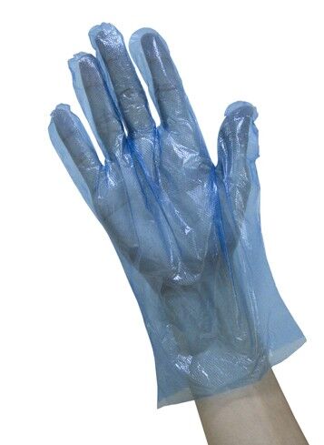 SARAYA Полиэтиленовые текстурированные перчатки, неопудренные, L, 200 шт./уп.
