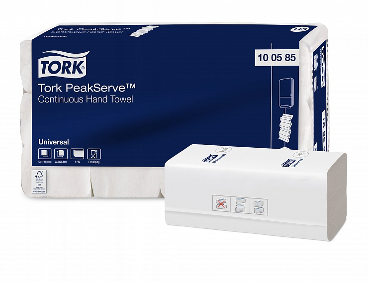 Tork PeakServe 100585 Листовые полотенца с непрерывной подачей