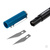 Нож для дизайна, выдвижное перовое лезвие,, металлическая клипса для фиксации, 150 мм, 2 запасных лезвия Gross #3