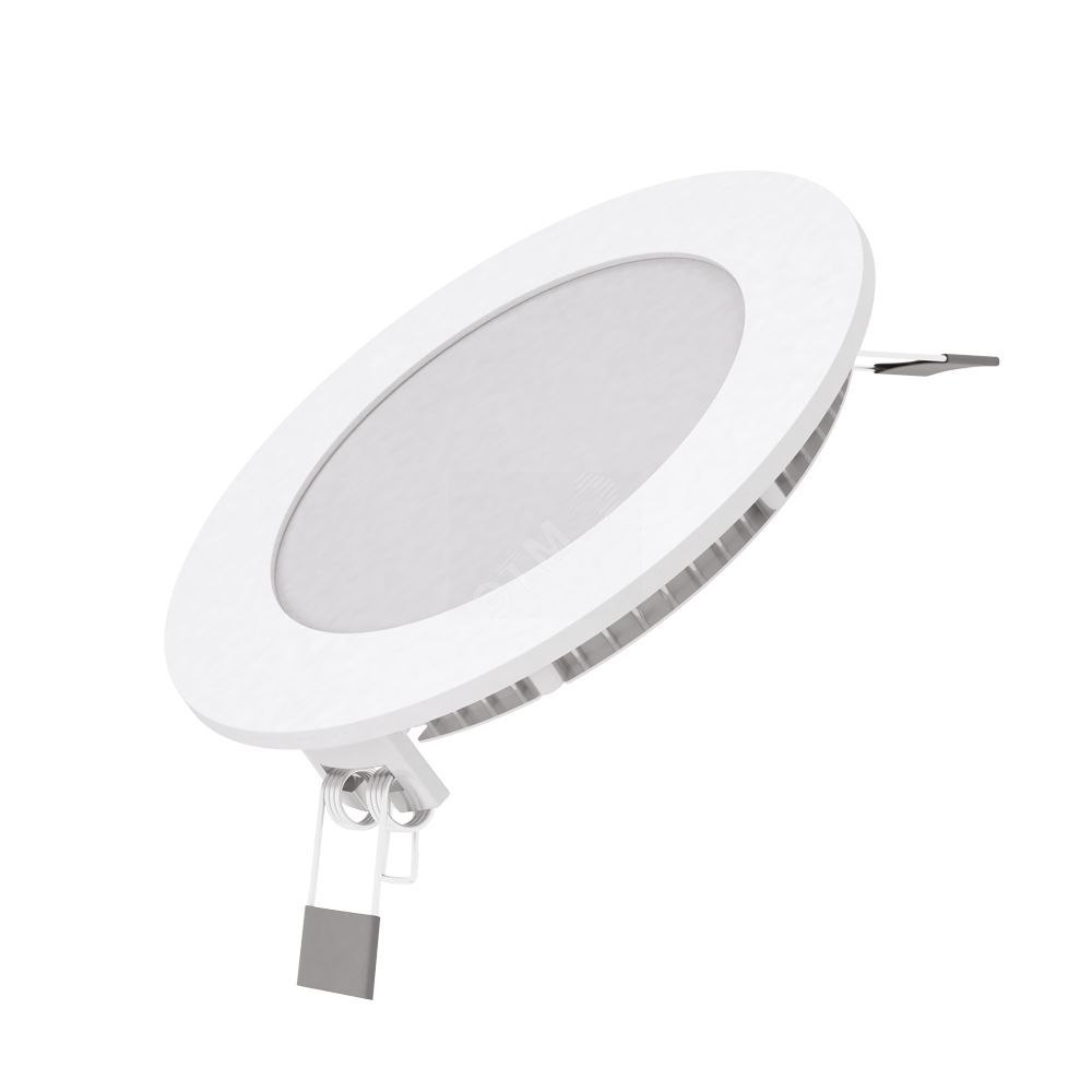 Светильник светодиодный встраиваемый ДВО-6 Вт 400 Лм 4000К круг IP20 монтажный d105 мм 120х22 мм 180