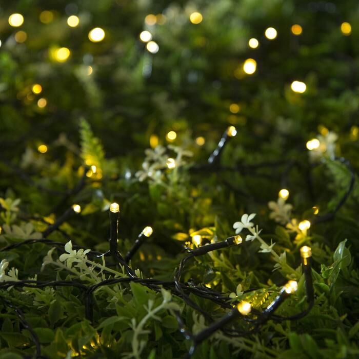 Гирлянда «Нить» 10 м, 100 LED, солнечная батарея фото 2
