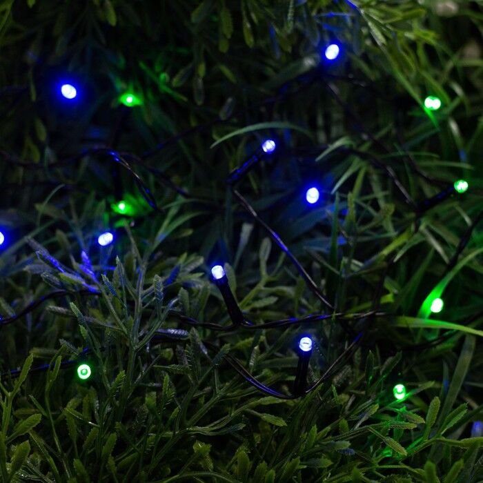 Гирлянда «Нить» 5 м, 50 LED, солнечная батарея фото 2