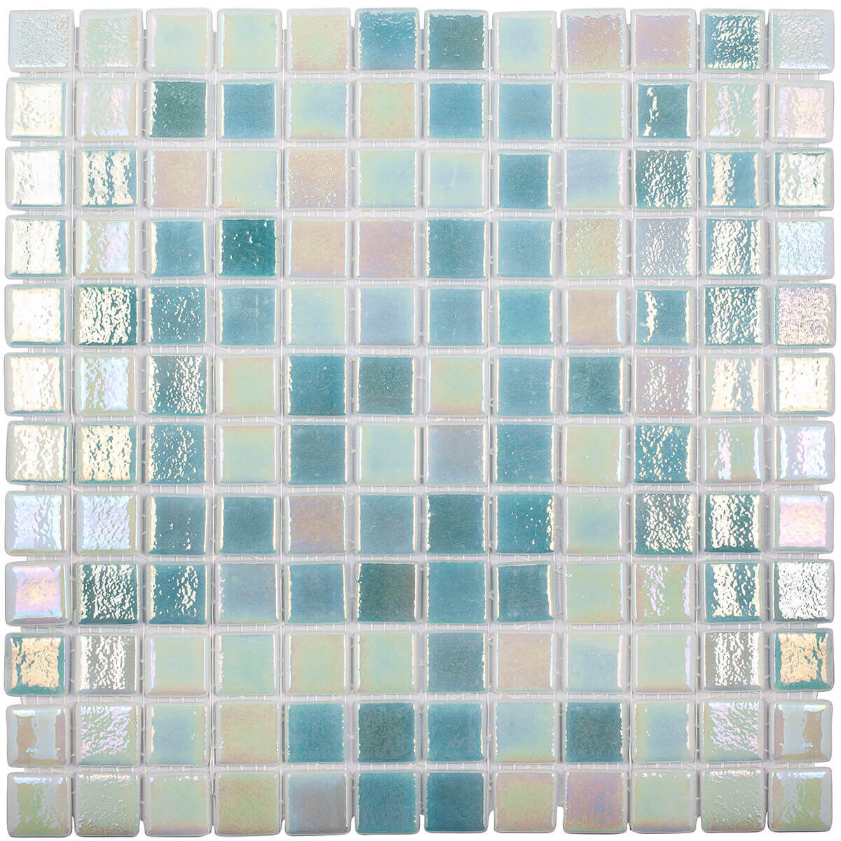 Стеклянная мозаика Shell MIX GREEN 553/554 Vidrepur