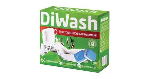 Таблетки DIWASH 100 шт для посудомоечных машин