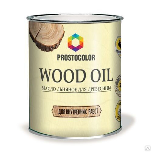 Масло льняное для дерева WOOD OIL PROSTOCOLOR (оксидированное) 0.75л. 00-00001276
