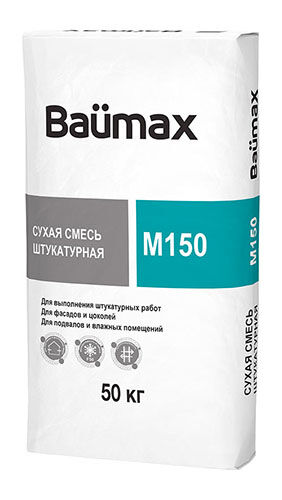 Сухая смесь универсальная Baumax М150, 50 кг мешок, ПМД-15