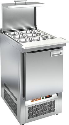 Стол холодильный для салатов HiCold SLE3-1GN (с крышкой)