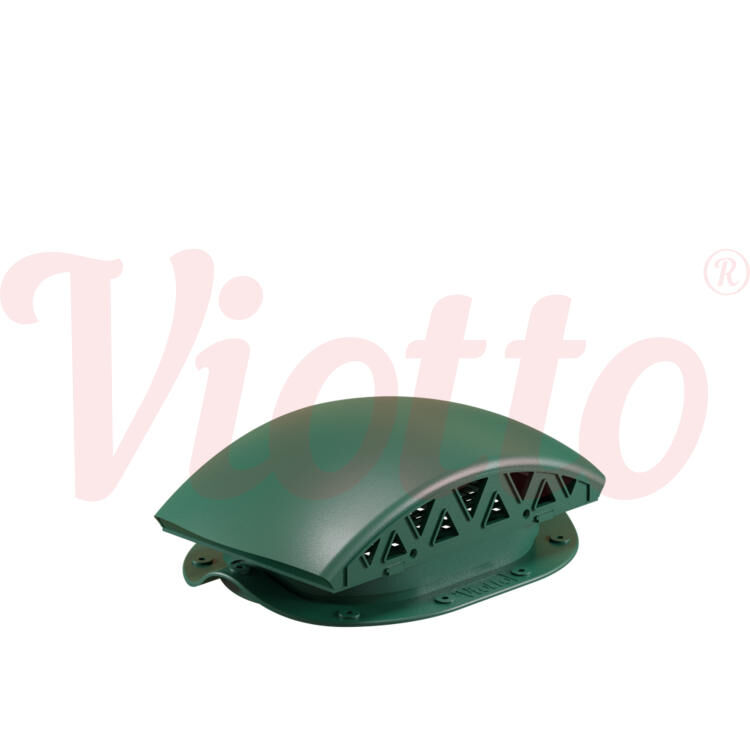 Вентилятор подкровельного пространства для металлочерепицы Viotto, черепаха, цвет Зелёный