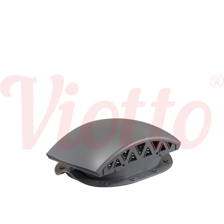 Вентилятор подкровельного пространства для металлочерепицы Viotto, черепаха, цвет Графит