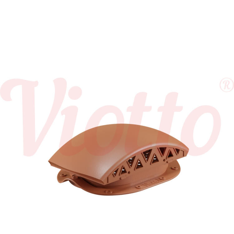 Вентилятор подкровельного пространства для металлочерепицы Viotto, черепаха, цвет Терракот